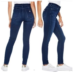 Guess High-rise Skinny Jeans Dark Wash